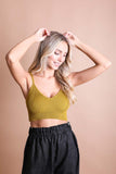 Contour Rib Knit Brami Lounge Top