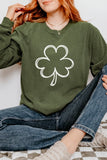 Shamrock St Patrick's Day Clover Long Sleeve Shirt