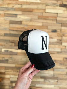 Black "N" Trucker Hat