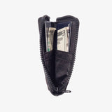 Black Zipper Wallet by Thread